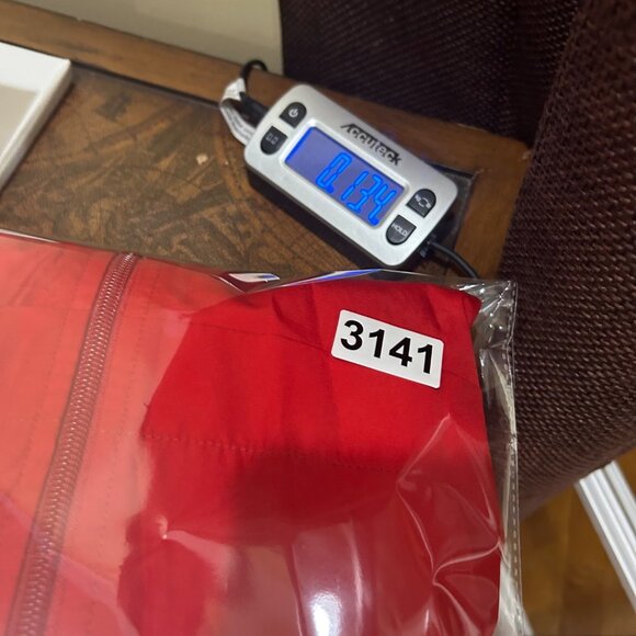 Eddie‎ Bauer Windbreaker Jacket Mens L Red Hooded Lightweight Rain All Weather - Picture 12 of 12